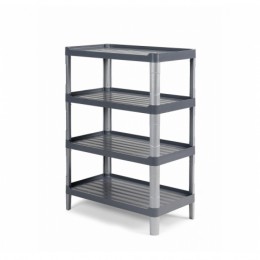 Стеллаж, 4 полки, полипропилен, размер 90х50х127 см