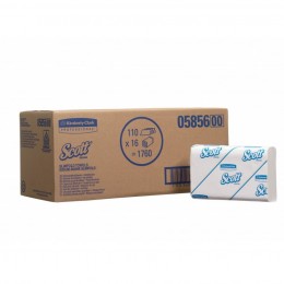 Полотенца Kimberly-Clark 5856 SCOTT Slimfold, (кейс 16 пачек*110 листов)